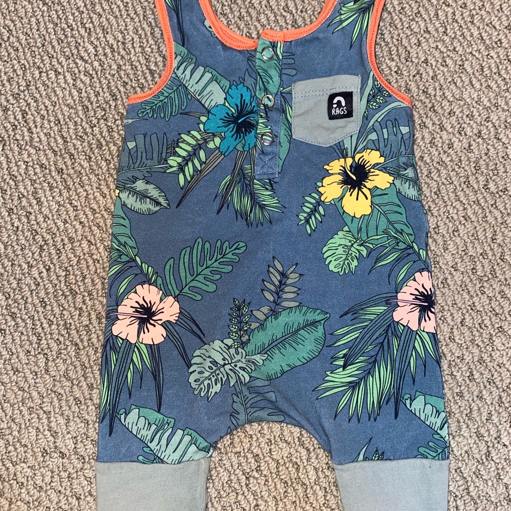 Tropical Rags romper 6-12m